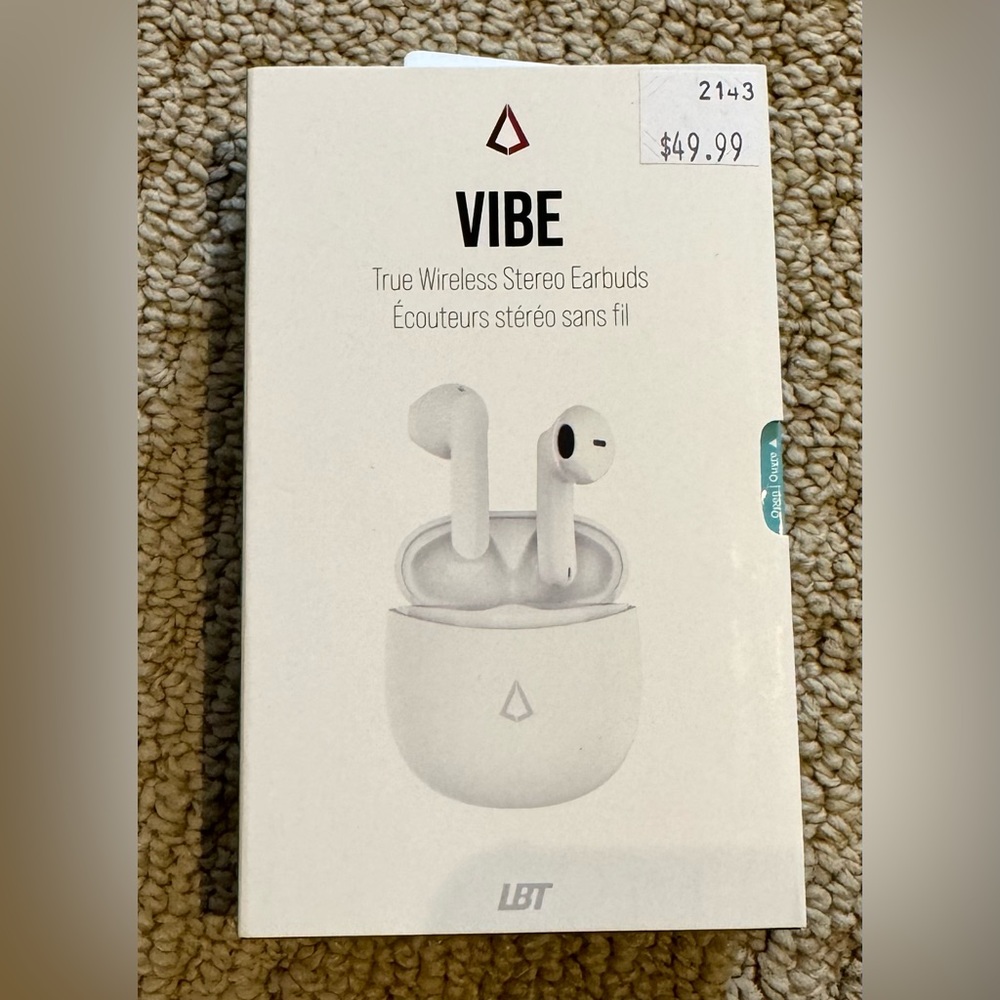 Vibe Wireless Earbuds - BNIB, never opened